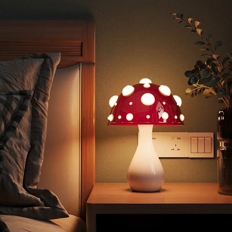 Vivolux | LumiFungi – Luxe LED Tischlampe mit Stimmungsvollem Pilz-Design und Dimmbares Licht