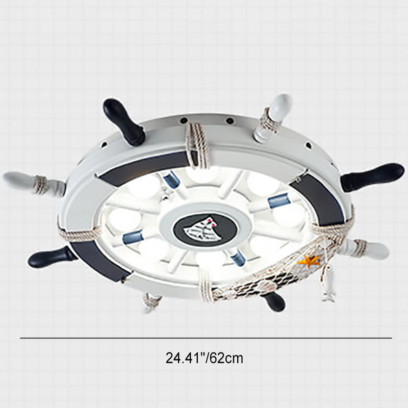 Vivolux | NautiGlow Kinderzimmer LED Deckenlampe | Segelboot-Design | Cartoon-Stil | Stimmungsvolle Beleuchtung