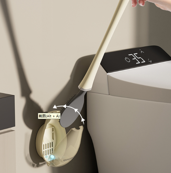 Flexible Toilettenbürste aus Silikon