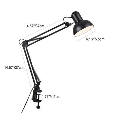 Vivolux | Moderne minimalistische ausziehbare Tischlampe mit langem Arm und Clip aus ABS mit 1 Licht für das Schlafzimmer