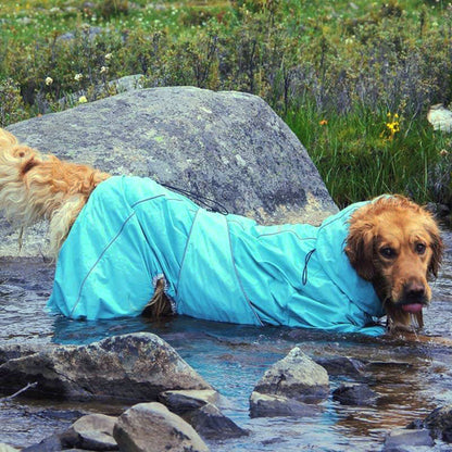 Große Hund Outdoor Jacke Wasserdicht Verstellbarer Hund Regenmantel