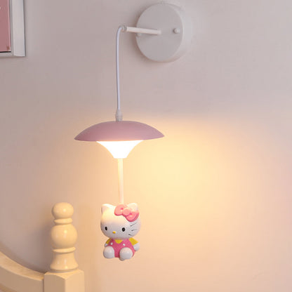 Vivolux | Schimmel Schattens Wandlampe Kind Acryl LED Weiße Wandmontierte Leuchte mit Cartoon Dekoration