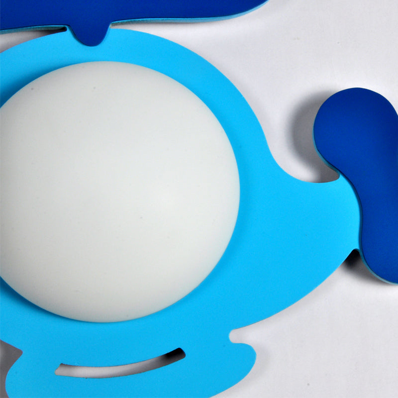 Vivolux | Baby Kid Schlafzimmer Hubschrauber Wandlampe Holz Cartoon Stil LED Wandleuchte