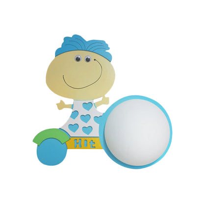 Vivolux | Hout Cartoon Patroon Wandlamp Hedendaagse LED Wandlamp voor Verpleegkamer Slaapkamer