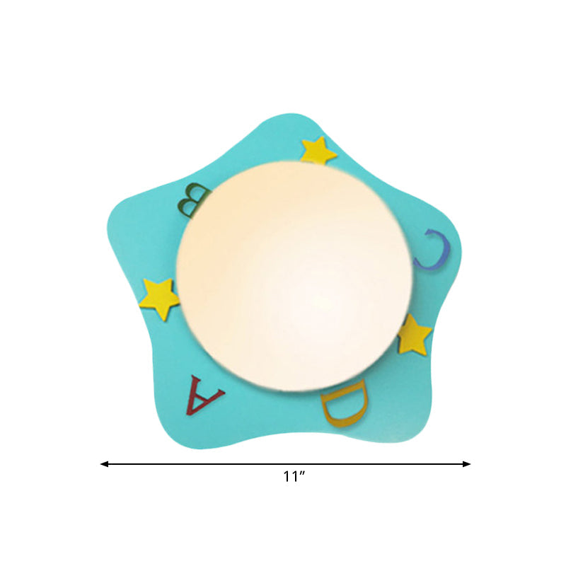 Vivolux | Hout Cartoon Patroon Wandlamp Hedendaagse LED Wandlamp voor Verpleegkamer Slaapkamer