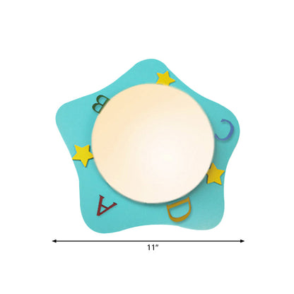 Vivolux | Hout Cartoon Patroon Wandlamp Hedendaagse LED Wandlamp voor Verpleegkamer Slaapkamer