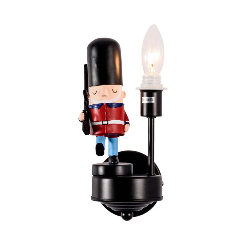 Vivolux | Studie Kamer Wandelende Soldaat Muur Lamp Hars Enkele Licht Kinderen Muur Sconces met Kaars