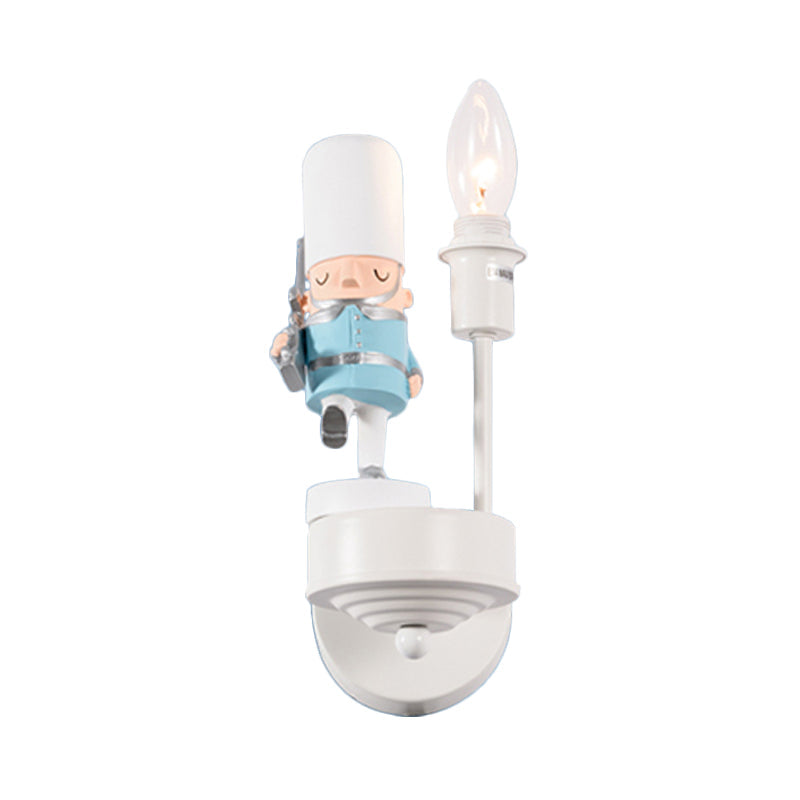 Vivolux | Studie Kamer Wandelende Soldaat Muur Lamp Hars Enkele Licht Kinderen Muur Sconces met Kaars