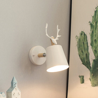 Vivolux | Draaiend Hedendaags Herten Taks Wandlamp Metaal 1 Licht Witte Wandlamp voor Gang