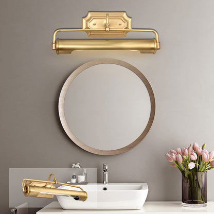 Vivolux | 2 Lampen Metalen Vanity Verlichting Traditioneel Gouden Tube Vormige Badkamer Muurlicht Armatuur