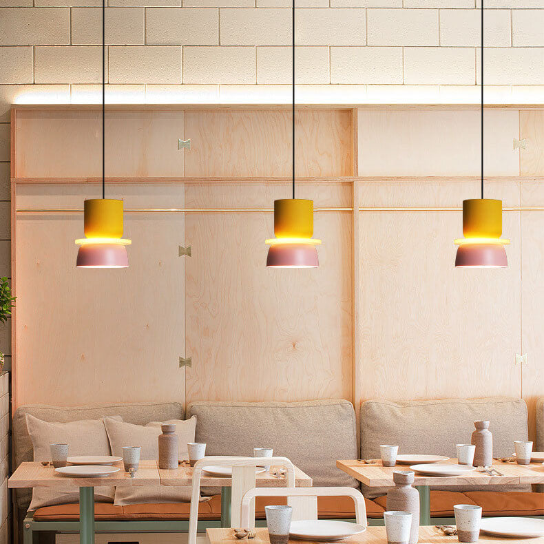 Nordic Colorful Macaron 1-Light LED-Pendelleuchte