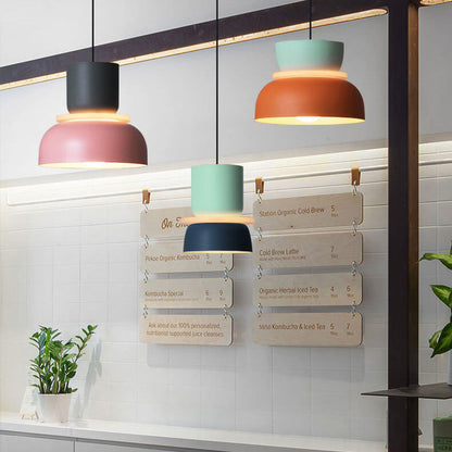 Nordic Colorful Macaron 1-Light LED-Pendelleuchte