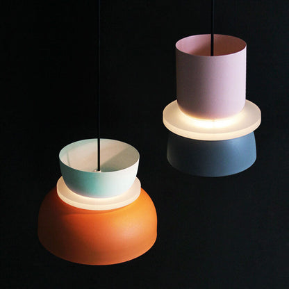 Nordic Colorful Macaron 1-Light LED-Pendelleuchte
