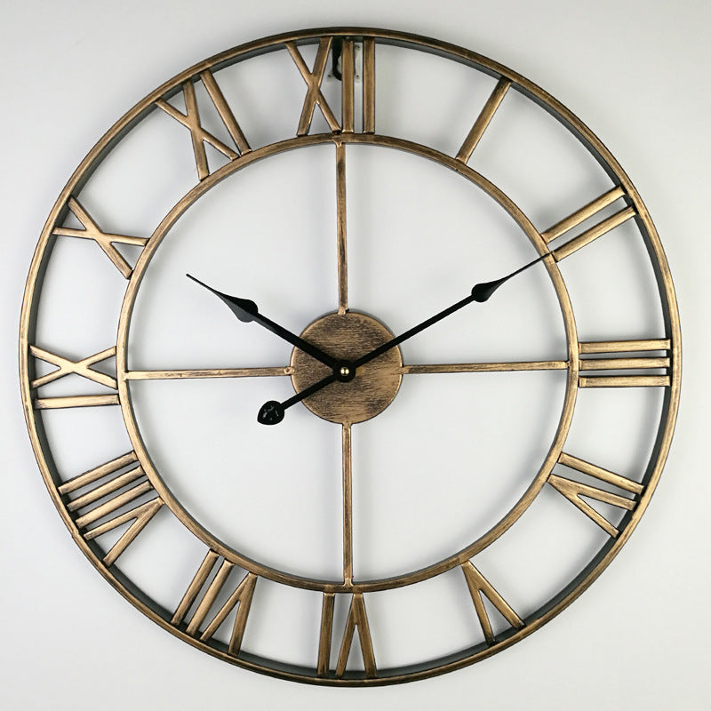 Vivolux | Vintage Eisen Große Retro Wanduhr