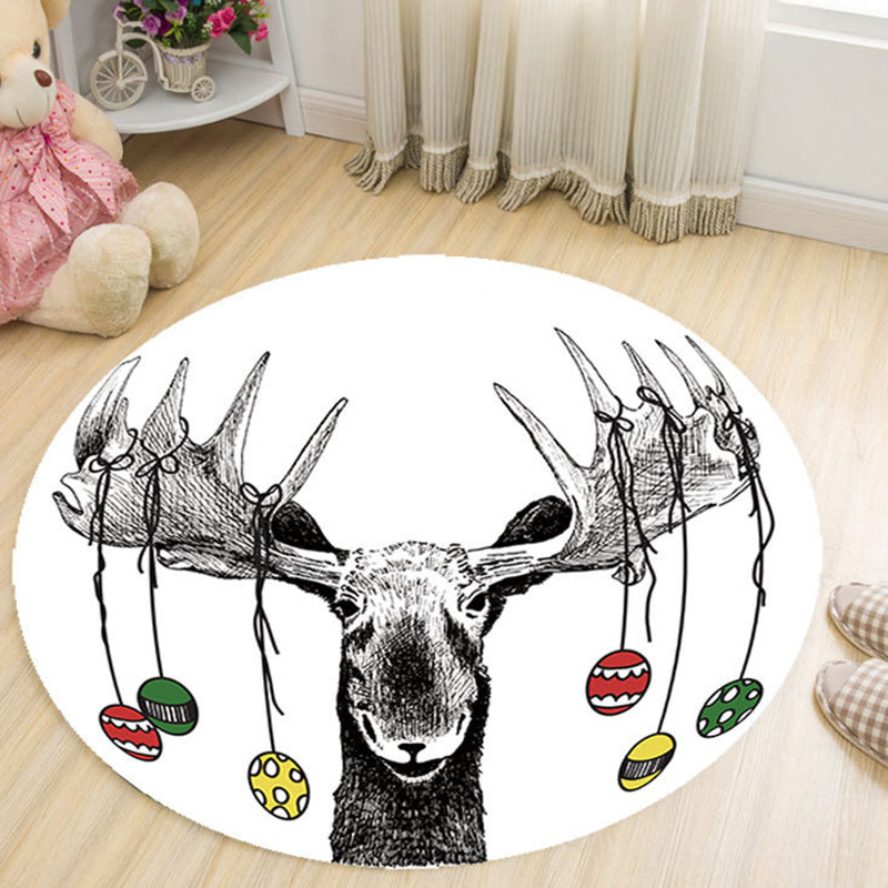 Vivolux | Cartoon Patroon Tapijt Multicolor Synthetische Tapijt Vlekbestendig Machinewasbaar Antislip Tapijt voor Kinderkamer