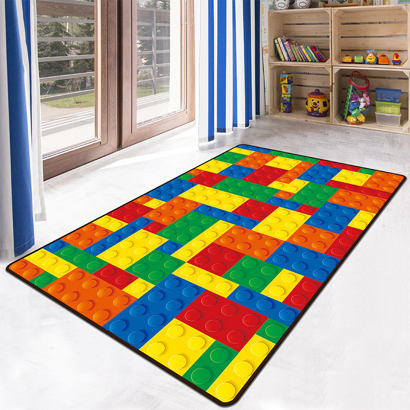 Vivolux | Educatief Multicolor Dierentuin Print Tapijt Synthetisch Cartoon Tapijt Antislip Leer- en Speeltapijt voor Kinderen