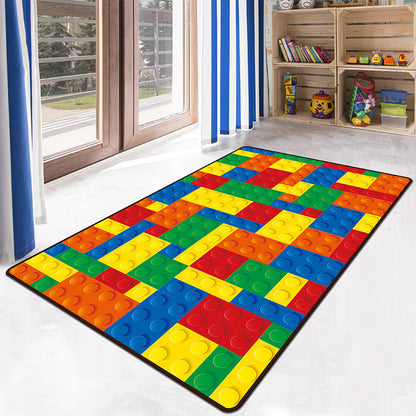 Vivolux | Educatief Multicolor Dierentuin Print Tapijt Synthetisch Cartoon Tapijt Antislip Leer- en Speeltapijt voor Kinderen