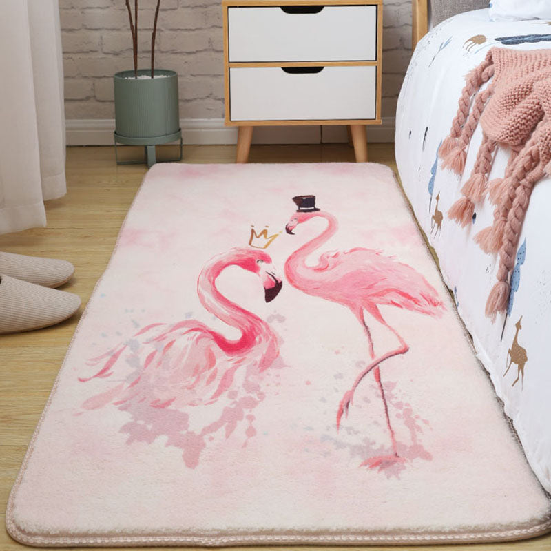 Vivolux | Pastel Multi Kleuren Scandinavisch Tapijt Katoenen Dierentapijt Machine Wasbare Vloerkleed voor Meisjeskamer