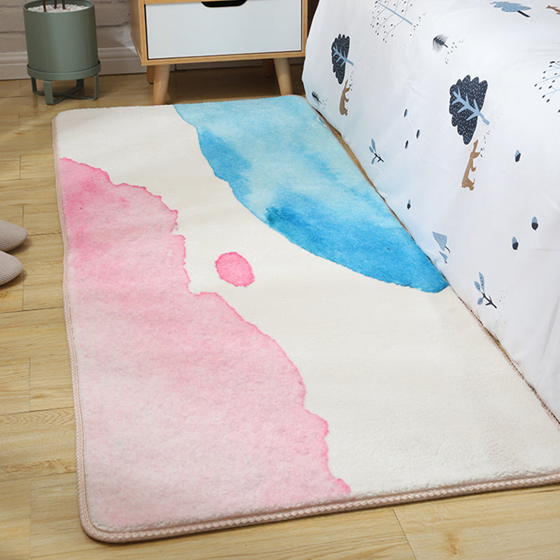 Vivolux | Pastel Multi Kleuren Scandinavisch Tapijt Katoenen Dierentapijt Machine Wasbare Vloerkleed voor Meisjeskamer