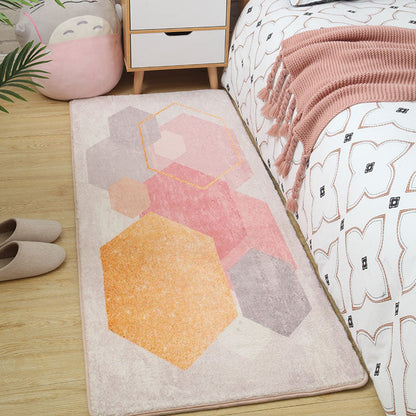 Vivolux | Pastel Multi Kleuren Scandinavisch Tapijt Katoenen Dierentapijt Machine Wasbare Vloerkleed voor Meisjeskamer