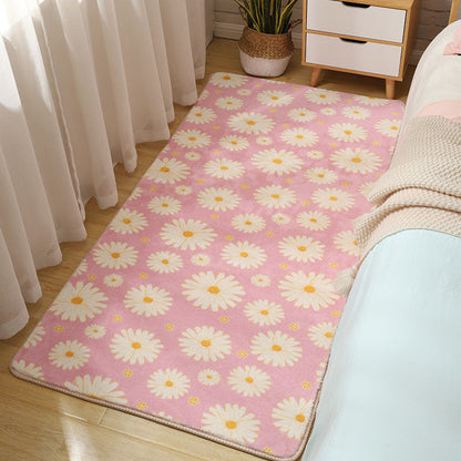 Vivolux | Stijlvolle Multi-Kleurige Kinderen Tapijt Katoen Patroon Vloerkleed Machine Wasbaar Huisdier Vriendelijk Antislip Ondergrond Tapijt voor Meisjes Slaapkamer