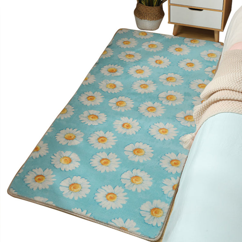 Vivolux | Stijlvolle Multi-Kleurige Kinderen Tapijt Katoen Patroon Vloerkleed Machine Wasbaar Huisdier Vriendelijk Antislip Ondergrond Tapijt voor Meisjes Slaapkamer