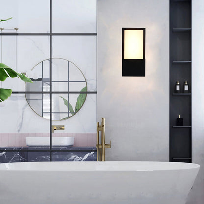 Vivolux | Rechthoekige LED Wandlamp Eenvoud Metallic Buiten Patio Wandlamp Verlichting