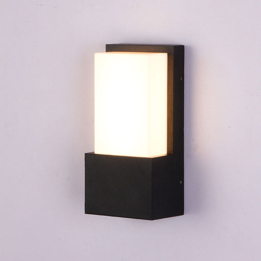 Vivolux | Rechthoekige LED Wandlamp Eenvoud Metallic Buiten Patio Wandlamp Verlichting