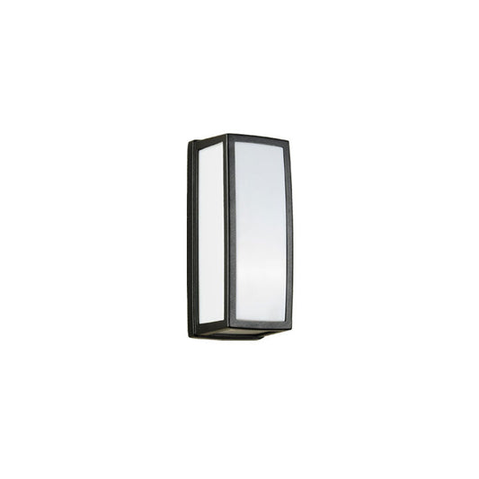 Vivolux | Rechthoekig Metaal LED Wandverlichting Hedendaagse Textuur Zwarte Wandlamp Fixture voor Patio
