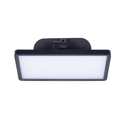 Vivolux | Moderner quadratischer LED-Wandbeleuchtung Metallische Innenhof-Wandbeleuchtung in Schwarz