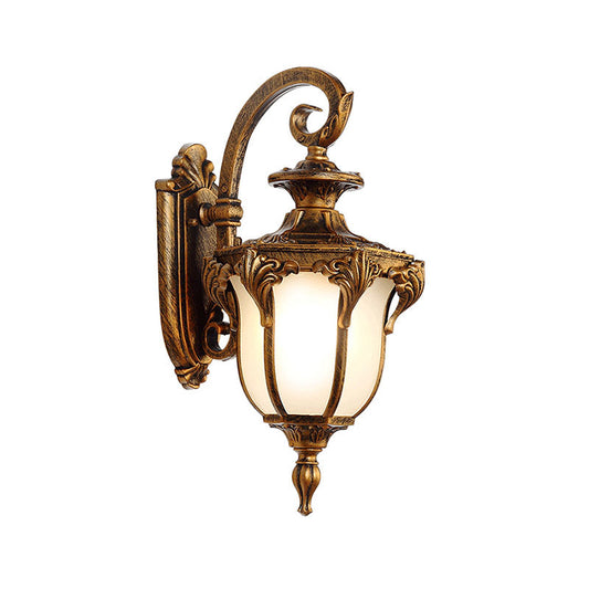 Vivolux | Bell Shade Frost Glass Wandmontage Licht Vintage 1-Licht Buiten Wandverlichting Fixture