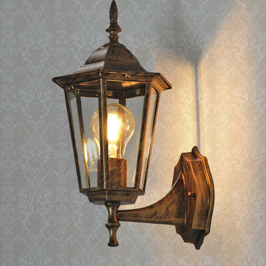 Vivolux | Tapered Klarer Glas Wand Scone Licht Traditionelle Einzelne Außen Wand Licht Fixture