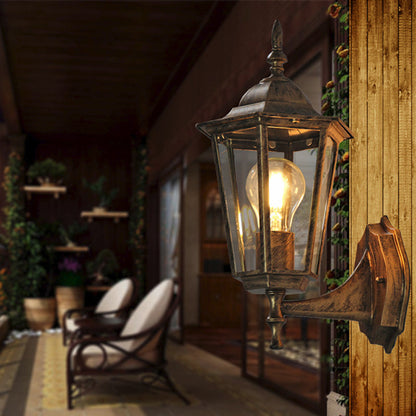 Vivolux | Tapered Klarer Glas Wand Scone Licht Traditionelle Einzelne Außen Wand Licht Fixture