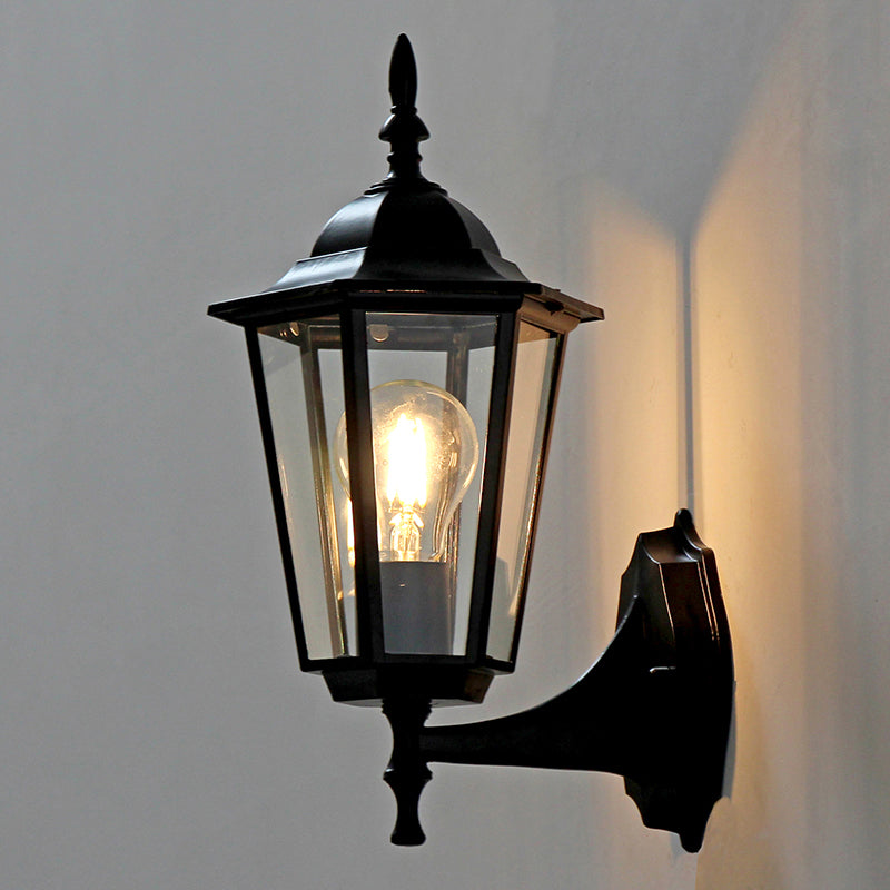 Vivolux | Tapered Klarer Glas Wand Scone Licht Traditionelle Einzelne Außen Wand Licht Fixture