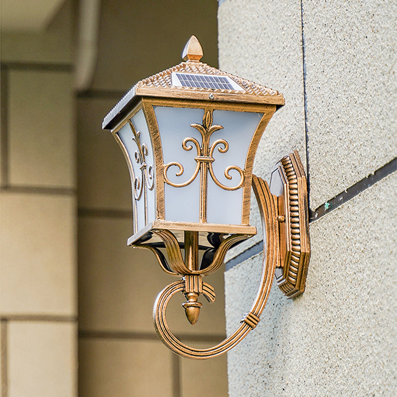 Vivolux | Acryl Verbreed Vierkante Solar Wandlamp Traditionele Buitenshuis LED Wandverlichting