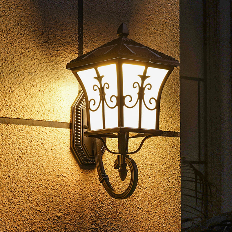 Vivolux | Acryl Verbreed Vierkante Solar Wandlamp Traditionele Buitenshuis LED Wandverlichting