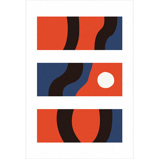 Vivolux | Natuurlijk Abstract Kleurblok Tapijt Multicolor Nordic Vloerkleed Polyester Huisdiervriendelijk Vlekbestendig Antislip Tapijt voor Thuis