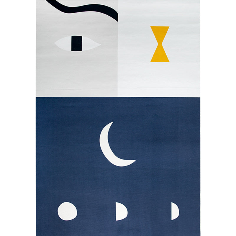 Vivolux | Natuurlijk Abstract Kleurblok Tapijt Multicolor Nordic Vloerkleed Polyester Huisdiervriendelijk Vlekbestendig Antislip Tapijt voor Thuis