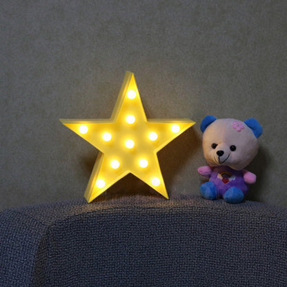 Vivolux | Sternförmige LED-Nachtbeleuchtung Künstlerische Kunststoff Kindergarten Batteriebetriebene Wandlampe