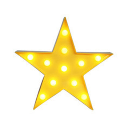 Vivolux | Sternförmige LED-Nachtbeleuchtung Künstlerische Kunststoff Kindergarten Batteriebetriebene Wandlampe