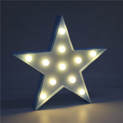 Vivolux | Sternförmige LED-Nachtbeleuchtung Künstlerische Kunststoff Kindergarten Batteriebetriebene Wandlampe