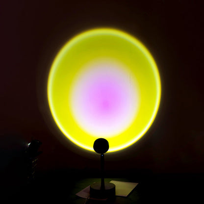 Vivolux | Aluminium Sunset Glow USB Plug Tafelverlichting Hedendaagse LED Spotlicht in Zwart voor Slaapkamer