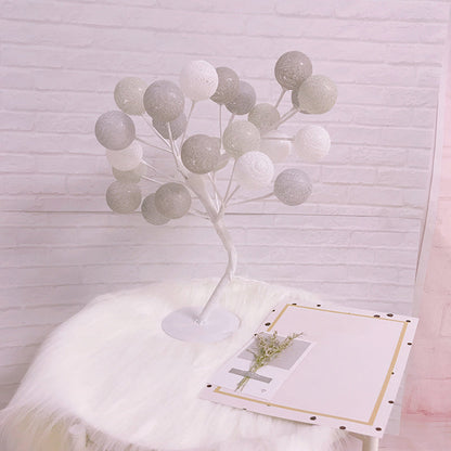 Vivolux | Boomvormige USB Tafel Lamp Kinderen Stijl Plastic Woonkamer LED Nachtkast Verlichting