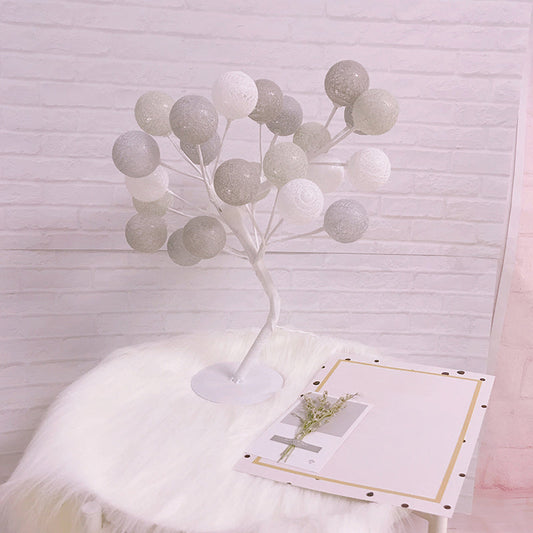 Vivolux | Boomvormige USB Tafel Lamp Kinderen Stijl Plastic Woonkamer LED Nachtkast Verlichting