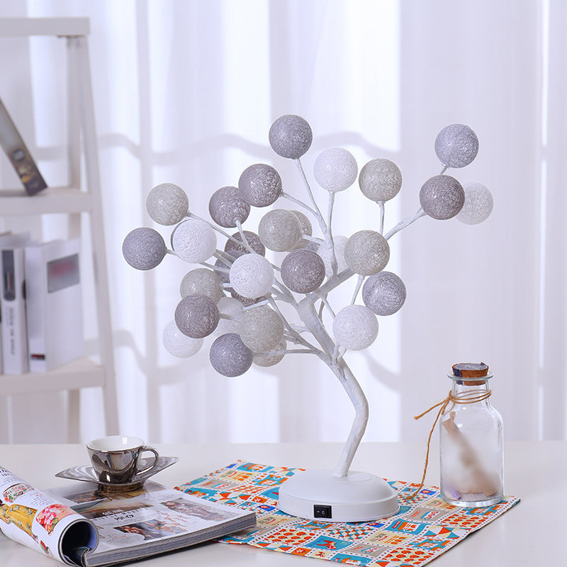 Vivolux | Boomvormige USB Tafel Lamp Kinderen Stijl Plastic Woonkamer LED Nachtkast Verlichting