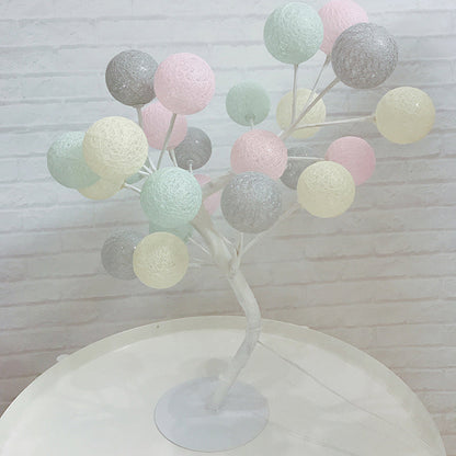 Vivolux | Boomvormige USB Tafel Lamp Kinderen Stijl Plastic Woonkamer LED Nachtkast Verlichting