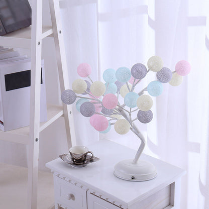 Vivolux | Boomvormige USB Tafel Lamp Kinderen Stijl Plastic Woonkamer LED Nachtkast Verlichting