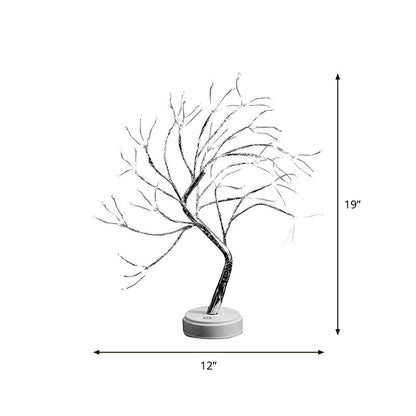 Vivolux | Tree Branch Battery Nachttischlampe Dekorative Kunststoff Mädchen Schlafzimmer LED Tischlicht