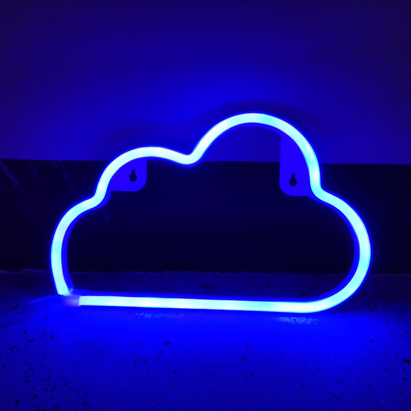 Vivolux | Plastik Wolkenförmige Batterie Wandlampe Weiße LED Nachtbeleuchtung Ideen für Kinder Schlafzimmer