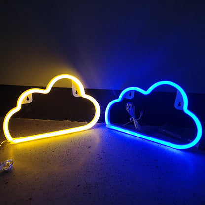 Vivolux | Plastik Wolkenförmige Batterie Wandlampe Weiße LED Nachtbeleuchtung Ideen für Kinder Schlafzimmer